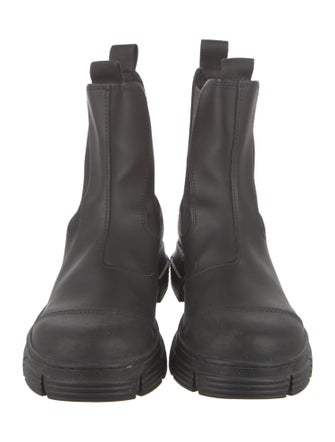 Ganni Leather Chelsea Boots