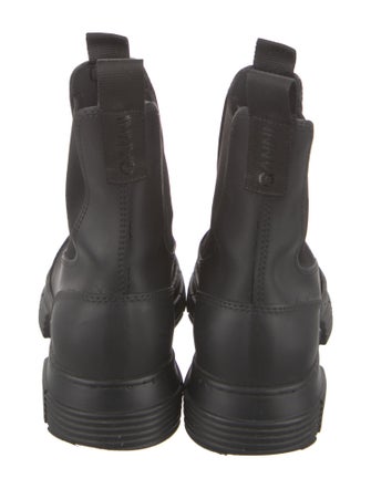 Ganni Leather Chelsea Boots