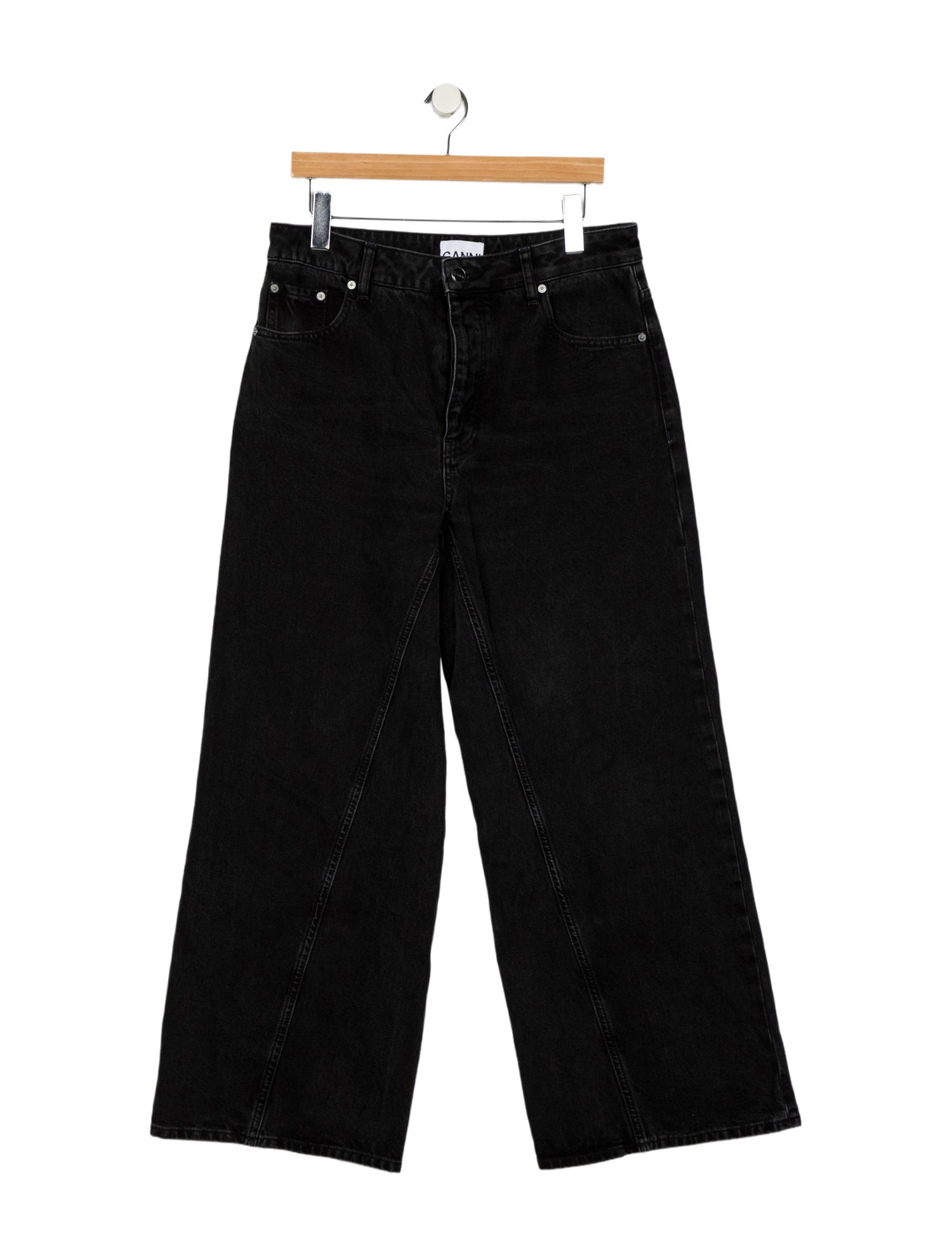 Ganni High-Rise Wide Leg Jeans