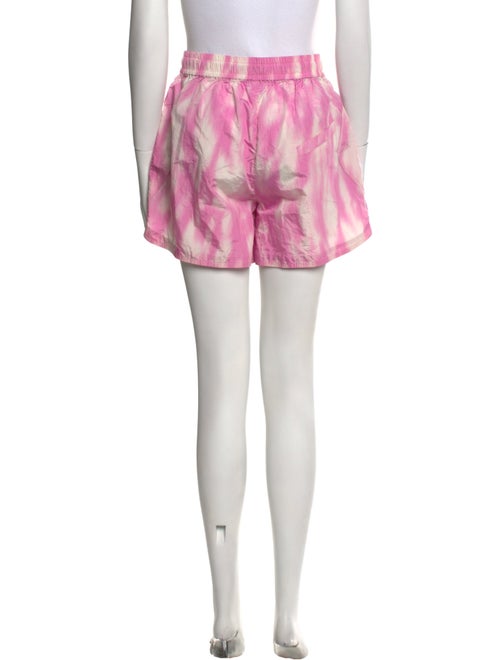 Ganni Tie-Dye Print Mini Shorts