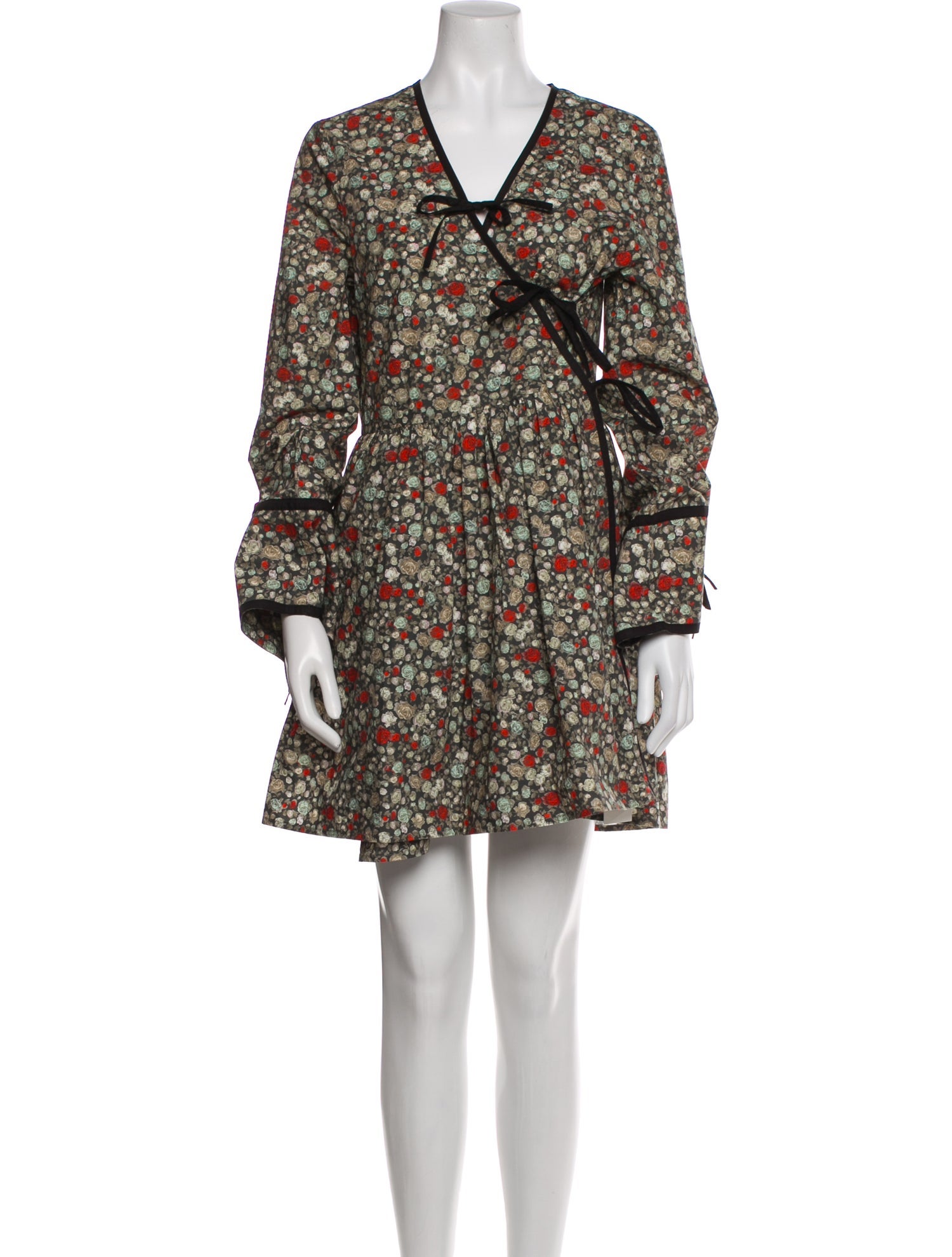 Ganni Floral Print Mini Dress