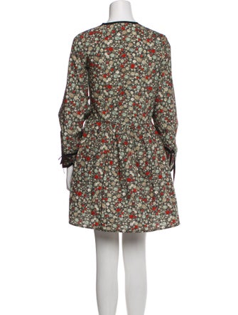 Ganni Floral Print Mini Dress