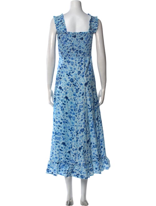 Ganni Floral Print Long Dress