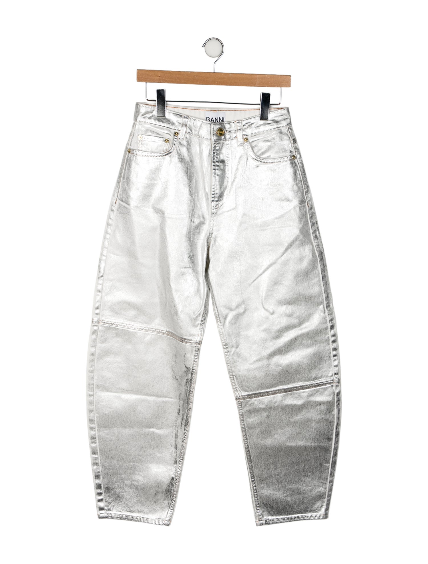 Ganni High-Rise Straight Leg Jeans w/ Tags