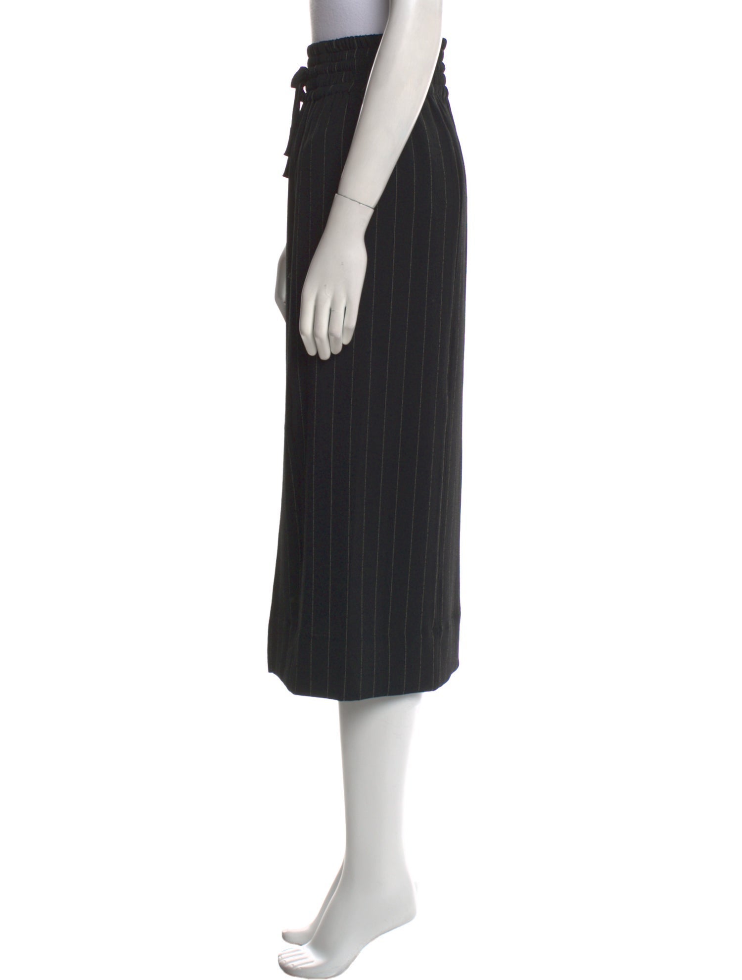 Ganni Striped Midi Length Skirt