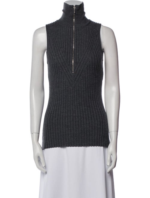 Ganni Merino Wool Turtleneck Top