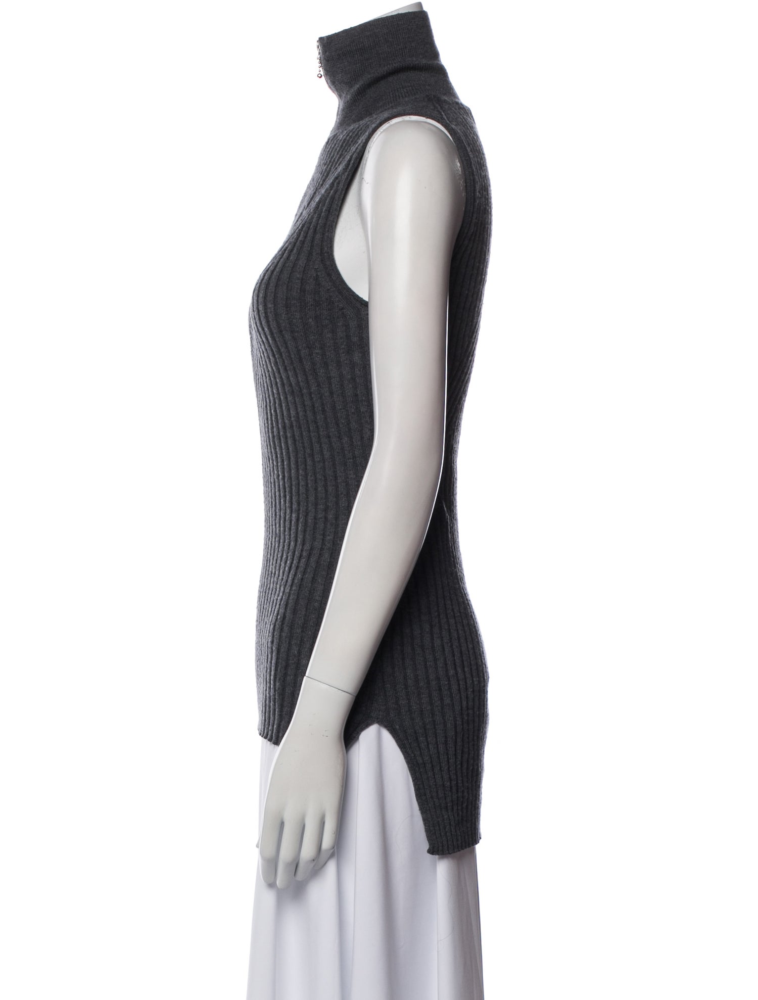 Ganni Merino Wool Turtleneck Top