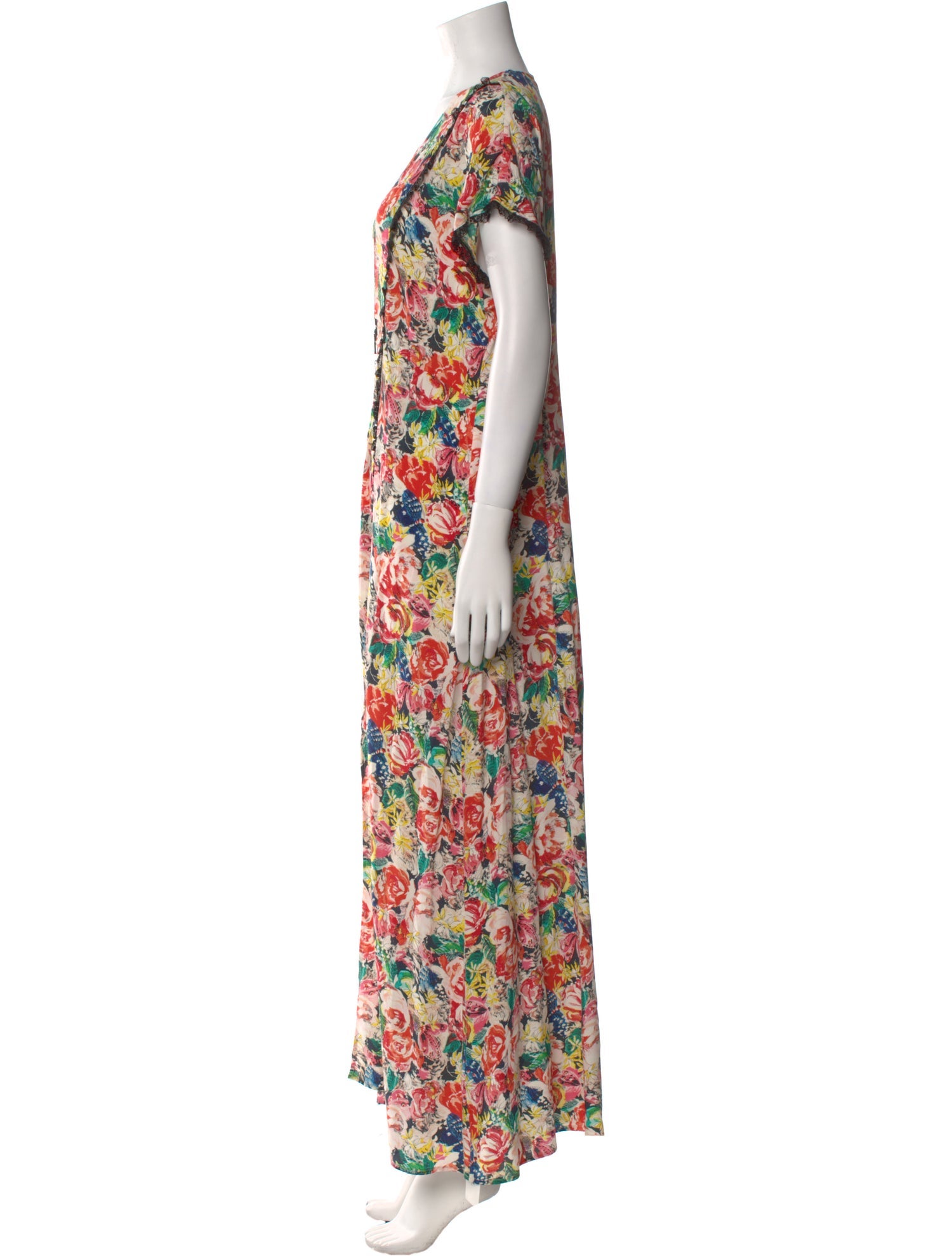 Ganni Silk Long Dress