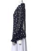 Ganni Polka Dot Print V-Neck Blouse