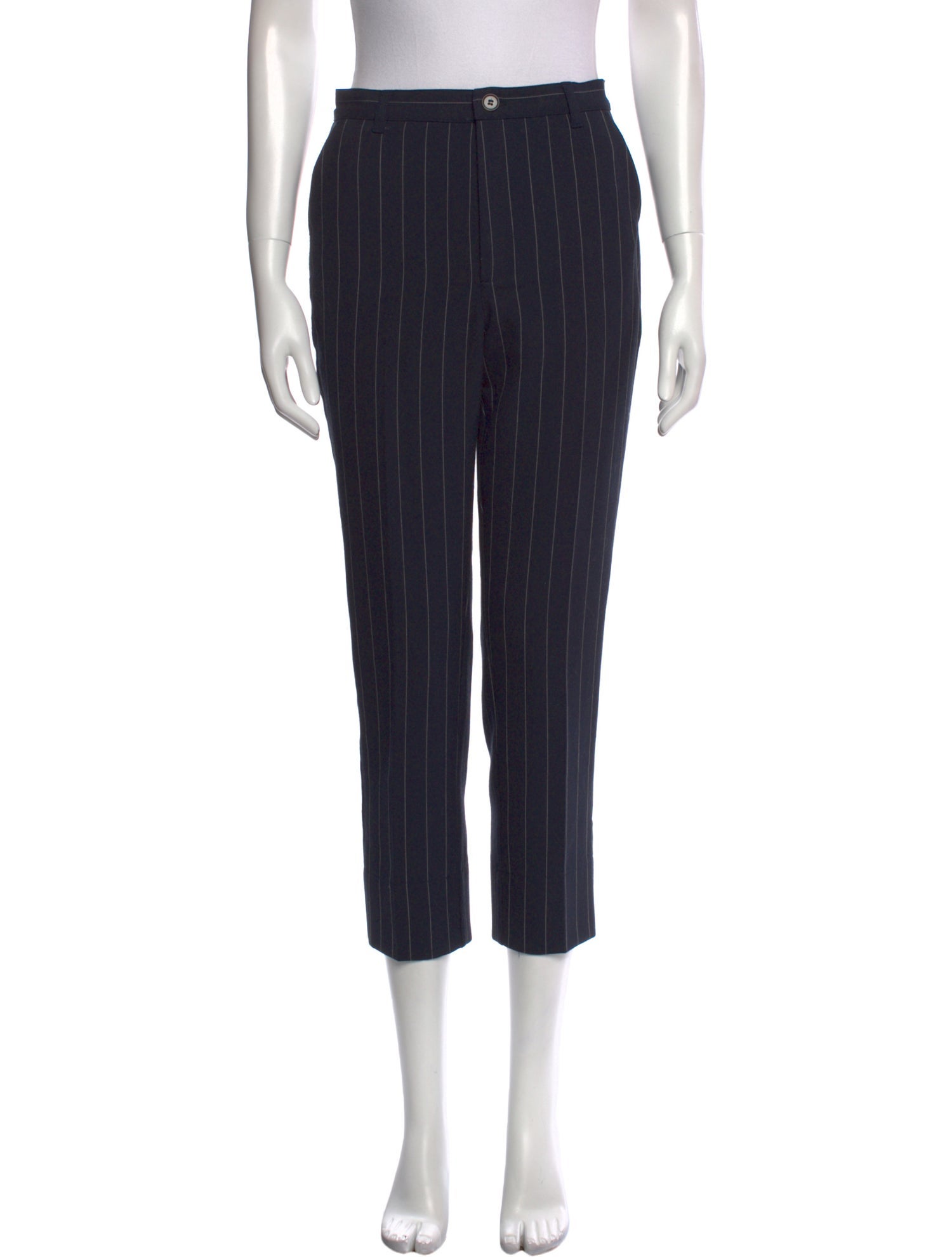 Ganni Striped Skinny Leg Pants