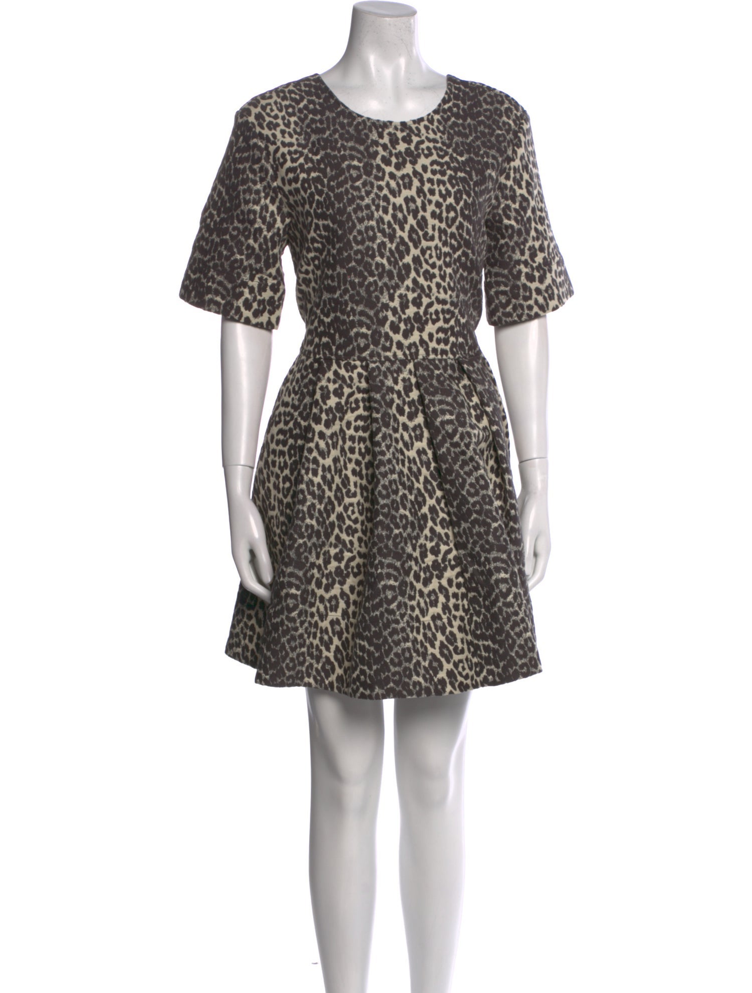 Ganni Animal Print Mini Dress w/ Tags