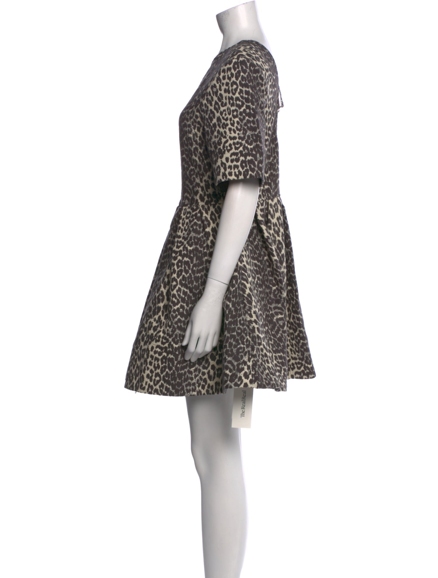 Ganni Animal Print Mini Dress w/ Tags