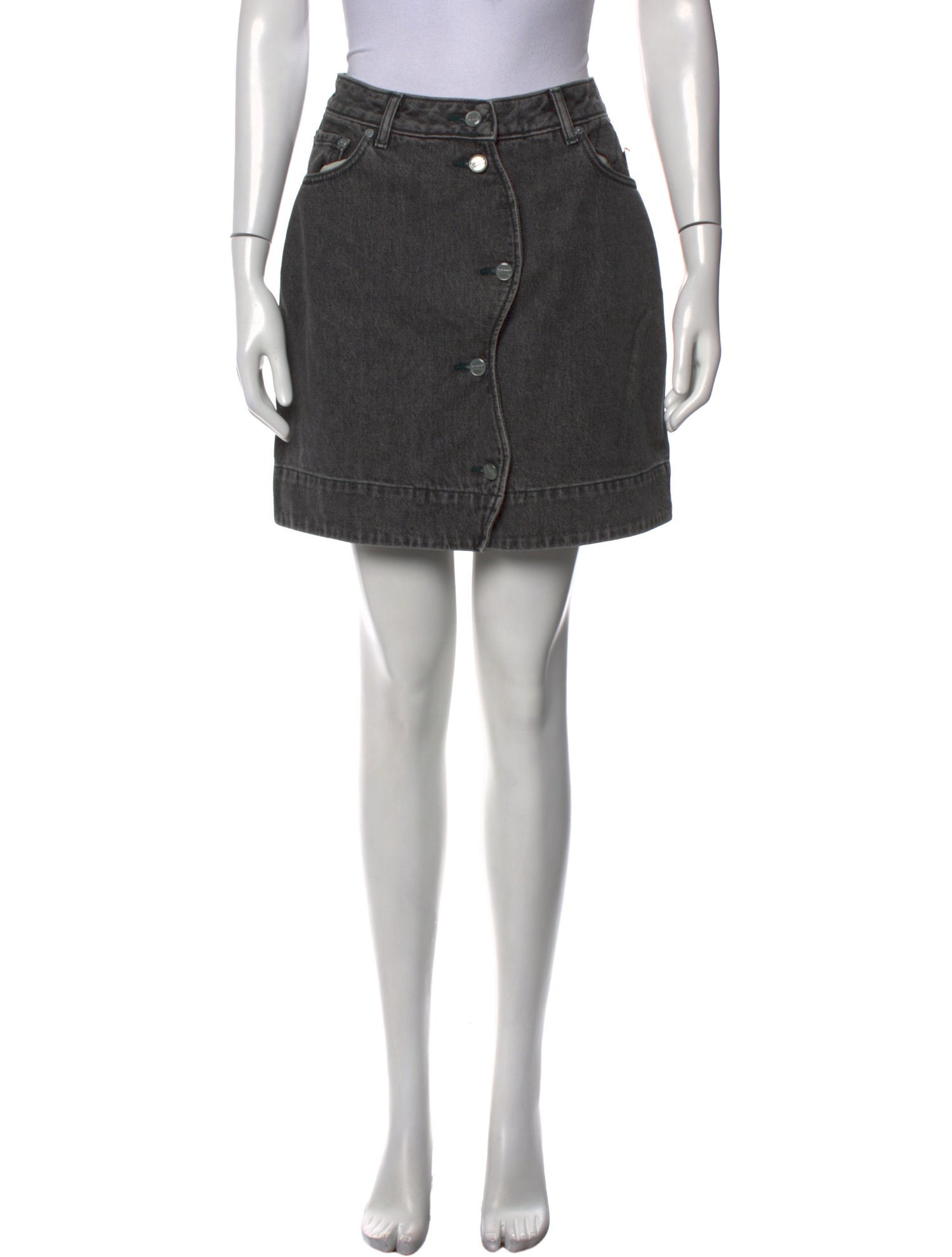 Ganni Embroidered Accent Mini Skirt