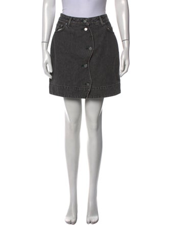 Ganni Embroidered Accent Mini Skirt