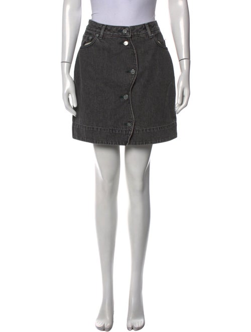 Ganni Embroidered Accent Mini Skirt