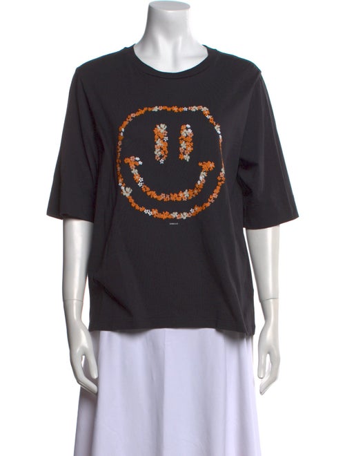 Ganni Graphic Print Crew Neck T-Shirt