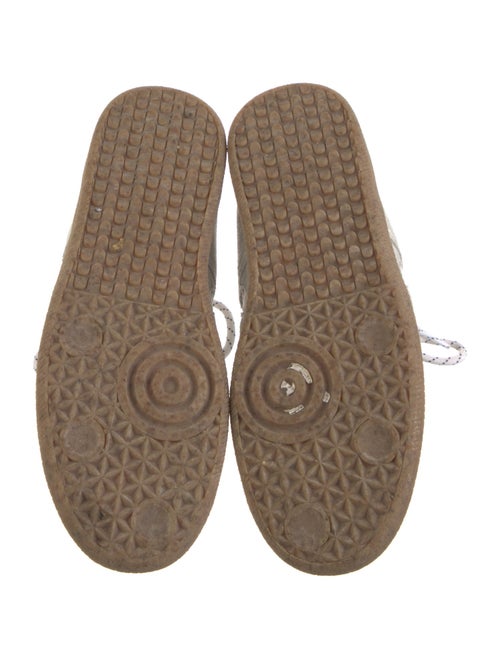 Ganni Suede Colorblock Pattern Sneakers