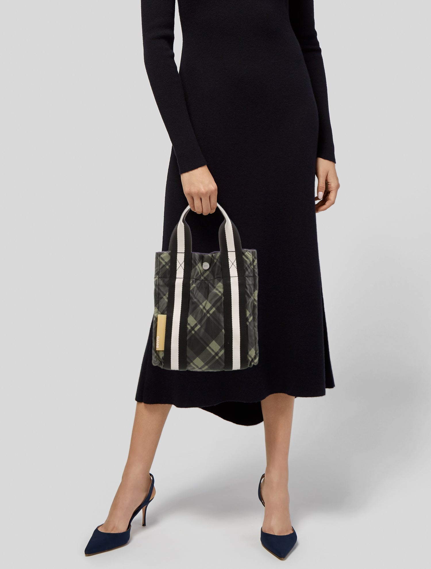 Ganni Nylon Top Handle Bag