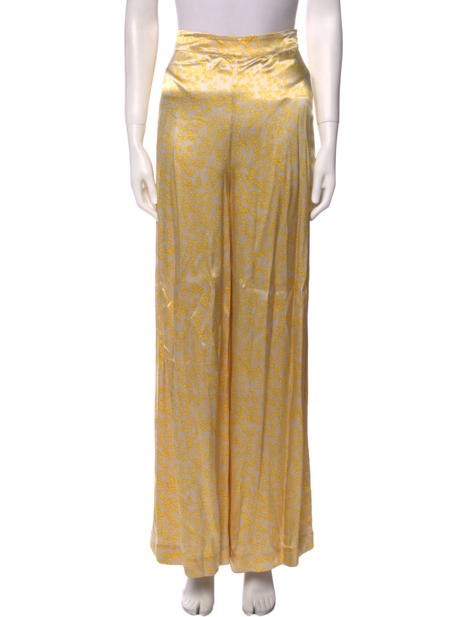 Ganni Printed Wide Leg Pants w/ Tags