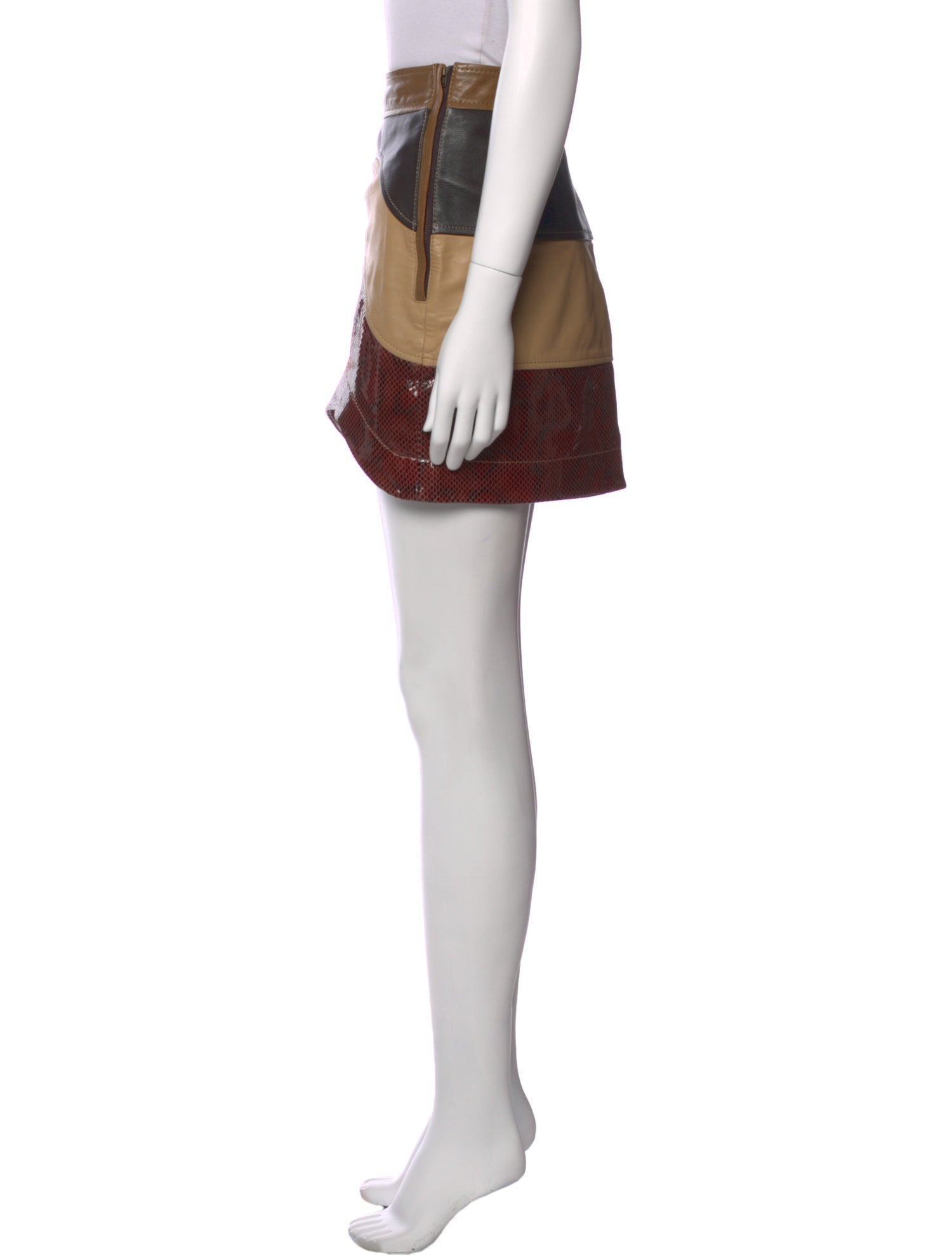 Ganni Lamb Leather Mini Skirt