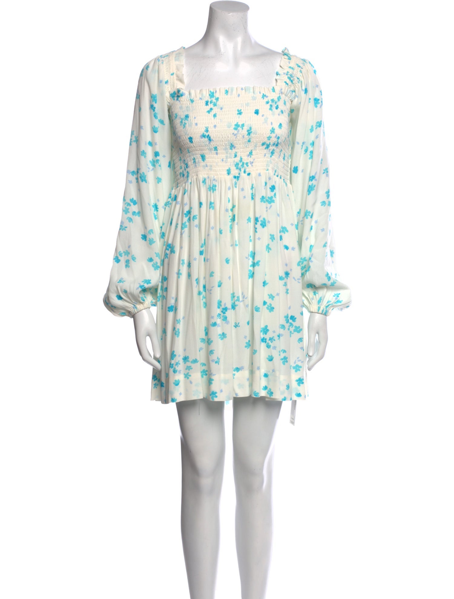 Ganni Floral Print Mini Dress