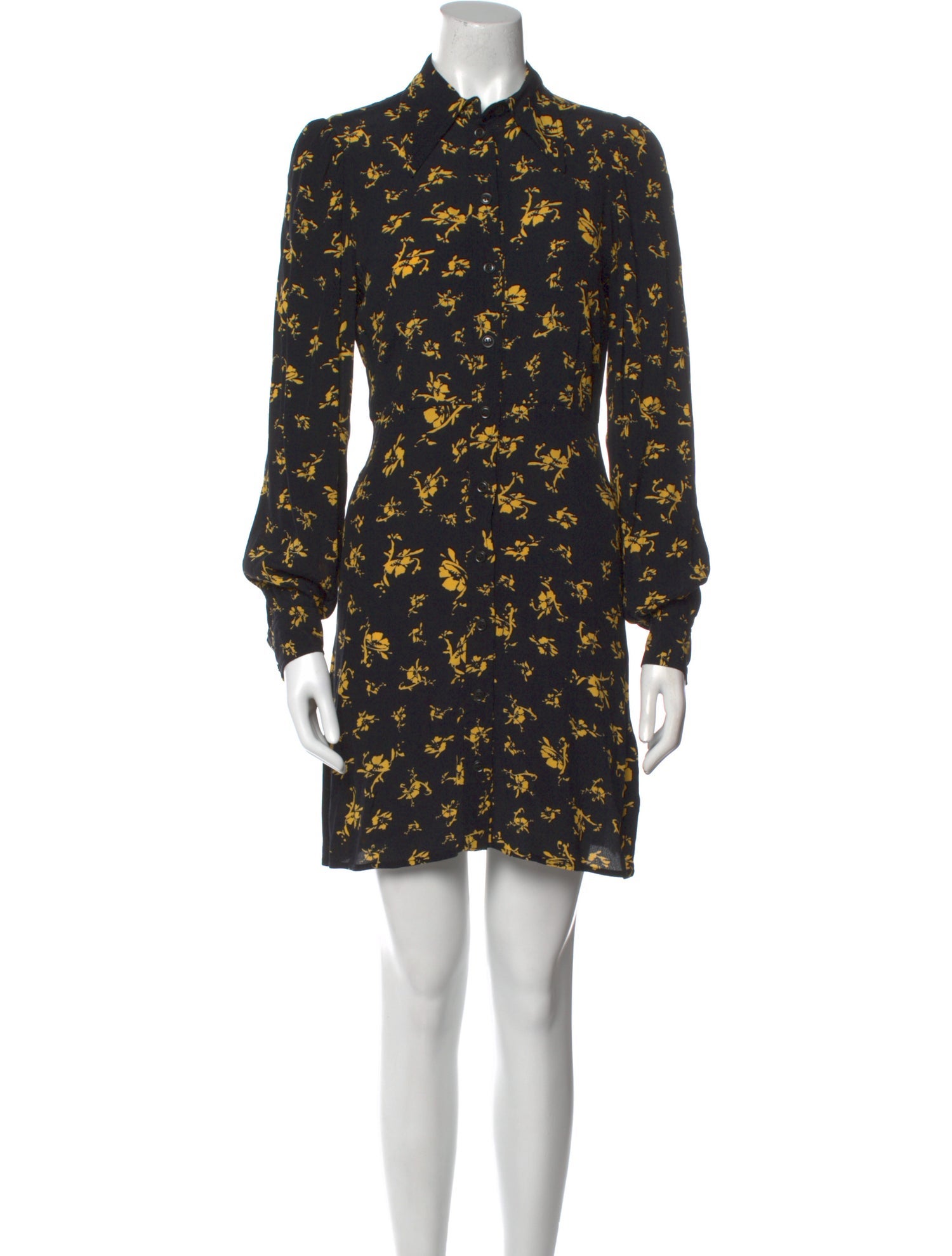 Ganni Floral Print Mini Dress