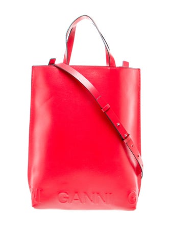 Ganni Leather Bucket Bag