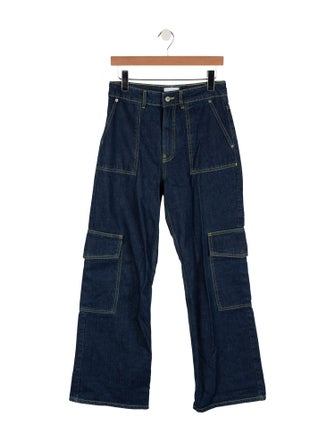 Ganni High-Rise Wide Leg Jeans