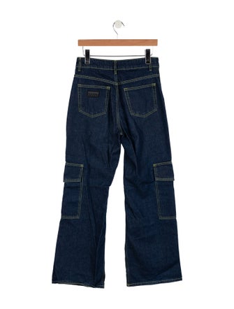 Ganni High-Rise Wide Leg Jeans