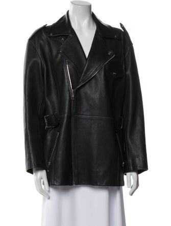 Ganni Leather Biker Jacket