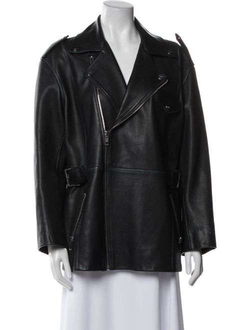 Ganni Leather Biker Jacket
