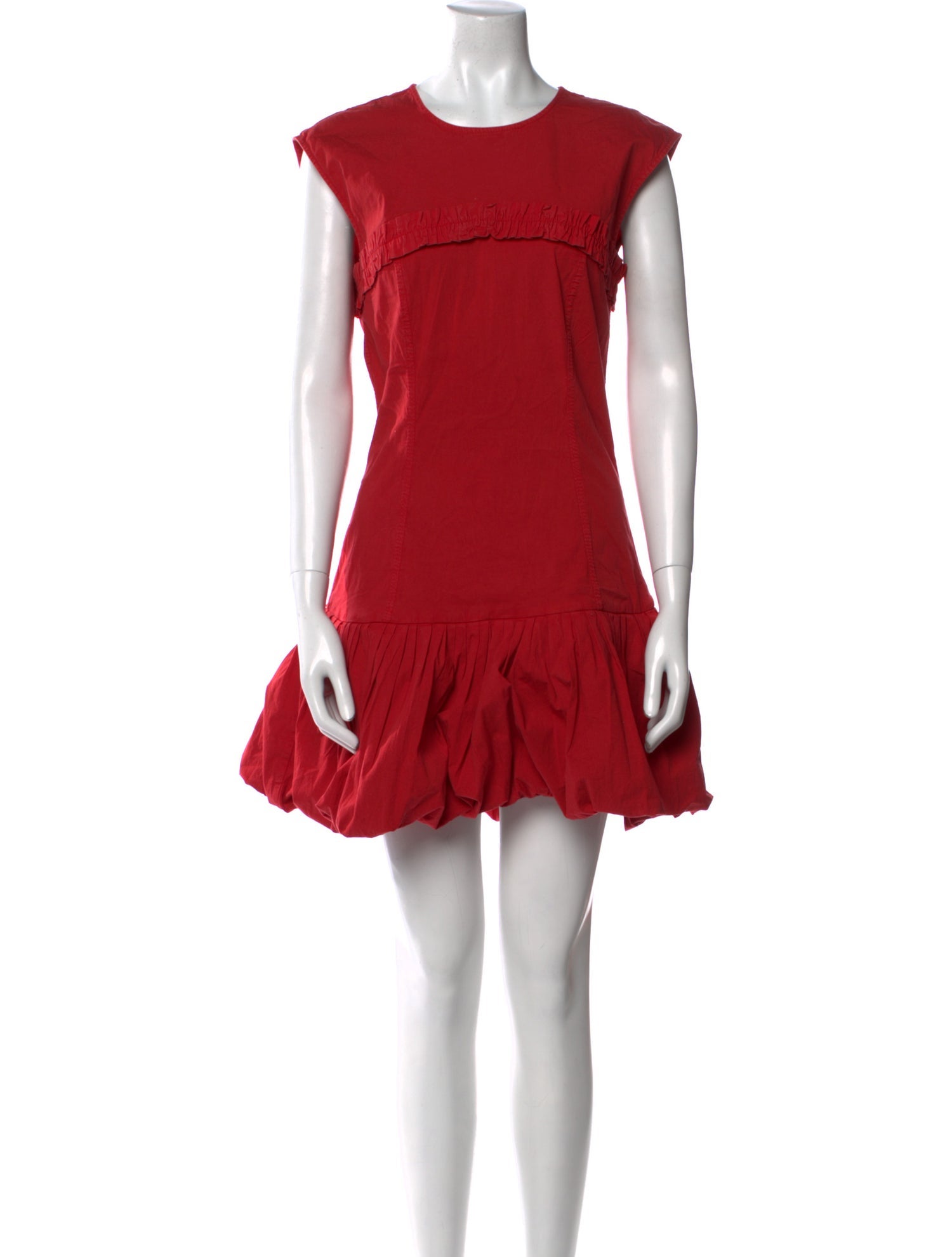 Ganni Crew Neck Mini Dress