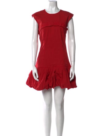 Ganni Crew Neck Mini Dress