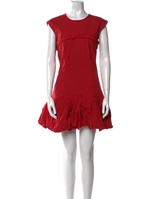 Ganni Crew Neck Mini Dress