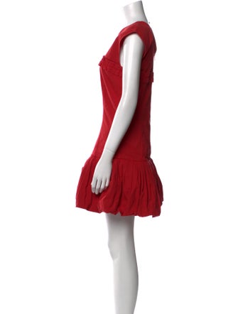 Ganni Crew Neck Mini Dress