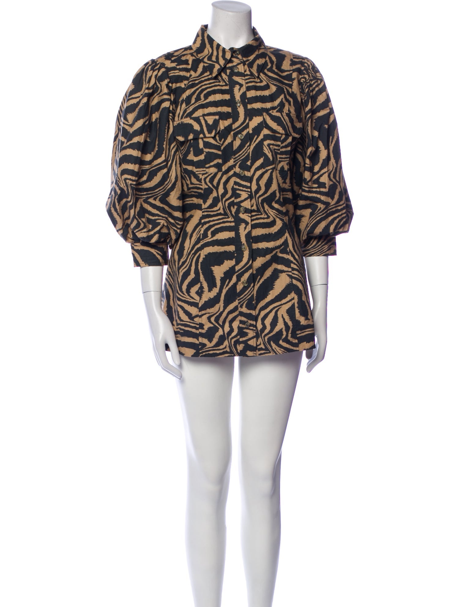 Ganni Printed Mini Dress