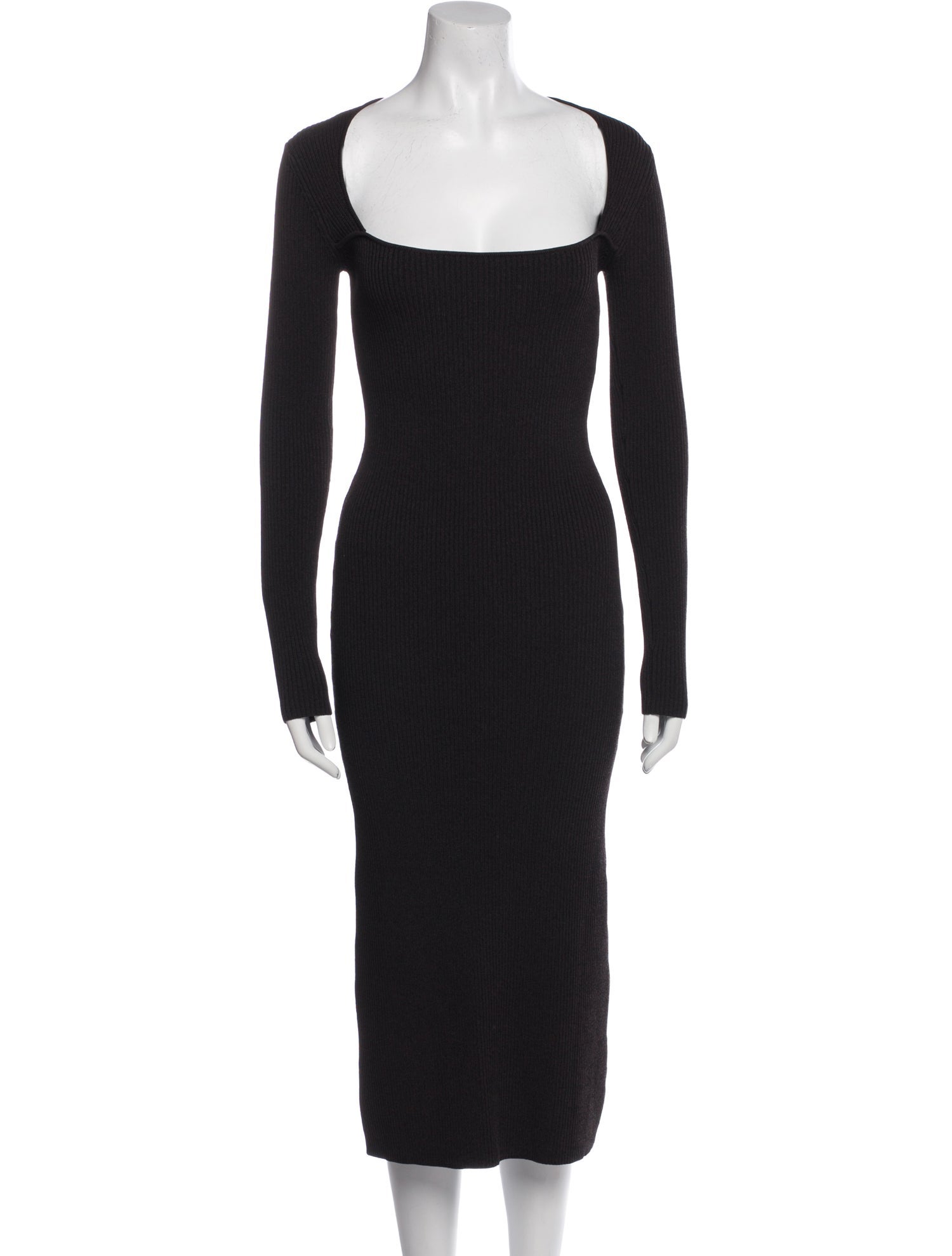 Ganni Square Neckline Long Dress