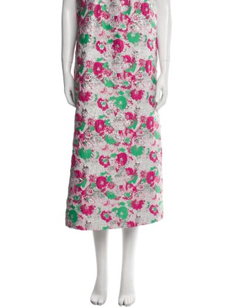 Ganni Floral Print Long Skirt