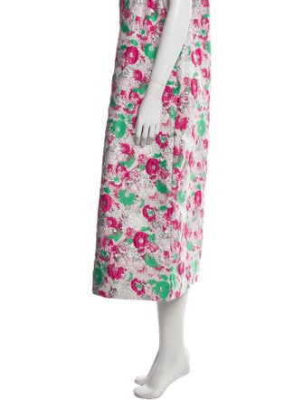 Ganni Floral Print Long Skirt