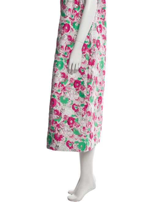 Ganni Floral Print Long Skirt