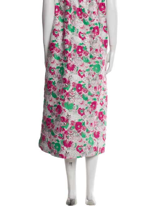 Ganni Floral Print Long Skirt