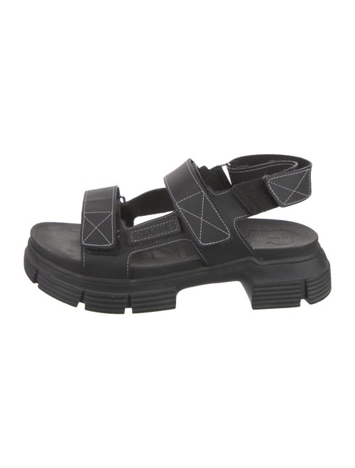 Ganni Rubber Slingback Sandals