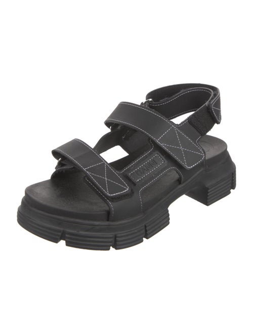 Ganni Rubber Slingback Sandals
