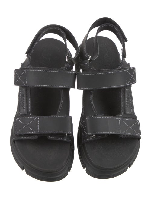 Ganni Rubber Slingback Sandals