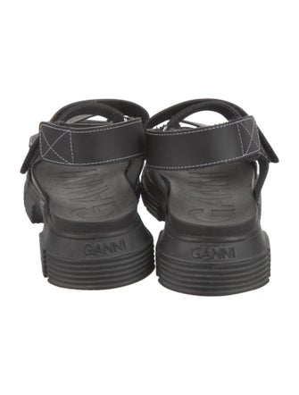 Ganni Rubber Slingback Sandals