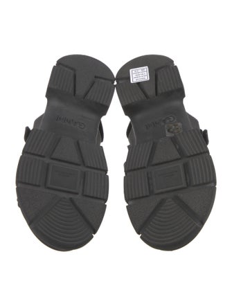 Ganni Rubber Slingback Sandals