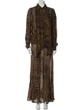 Ganni Animal Print Skirt Set