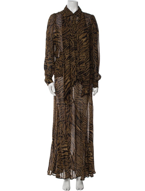 Ganni Animal Print Skirt Set