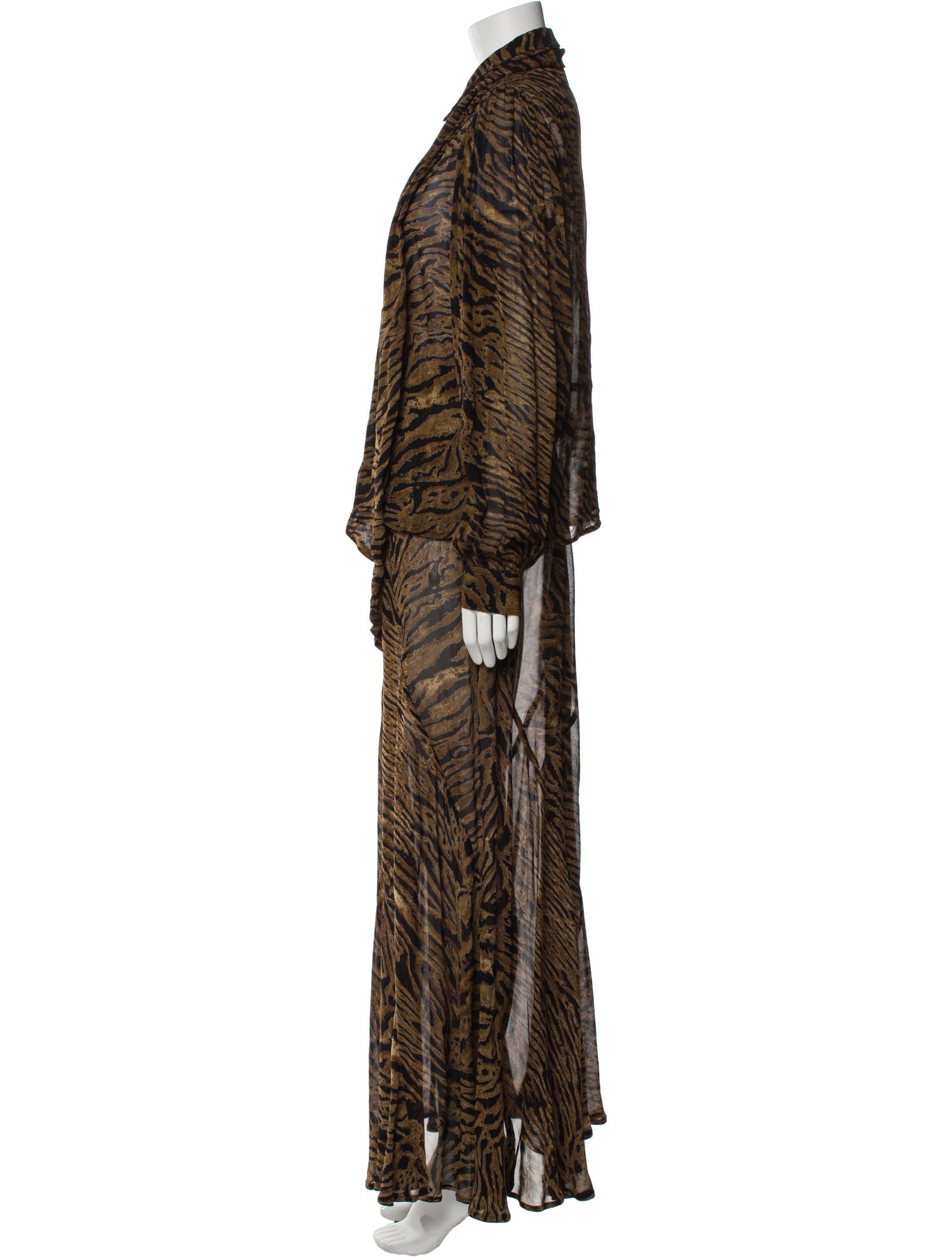 Ganni Animal Print Skirt Set