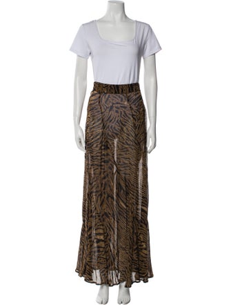 Ganni Animal Print Skirt Set